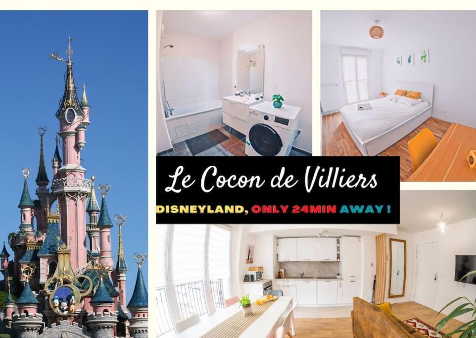 Paris & Disneyland - 2Min From Train Station - Free Private Parking Вільє-сюр-Марн Екстер'єр фото